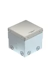 OBO 7368342 UDHOME2 GV Szerelvénybeépítő egys. üres, fix rozsdmentes tető,   140x140x110mm