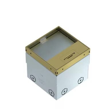 OBO 7368346 UDHOME2 GM15 Szerelvénybeépítő egys. üres, burkolható 15 mm mély sárgaréz,   140x140x110mm