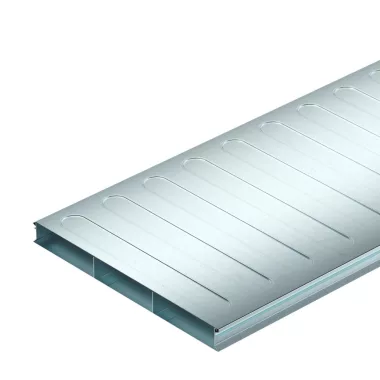 OBO 7400289 Underfloor duct, 2-part 3 compartments 2000x350x38 acél szalaghorganyzott