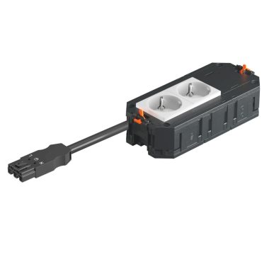 OBO 7404610 UTC3 W W2 szerelvény beépítő egys komplett, WINSTA csatlakozóval előszerelt,   165x76x45mm