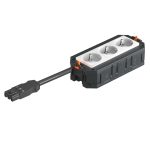   OBO 7404611 UTC3 W W3 szerelvény beépítő egys komplett, WINSTA csatlakozóval előszerelt,   165x76x45mm