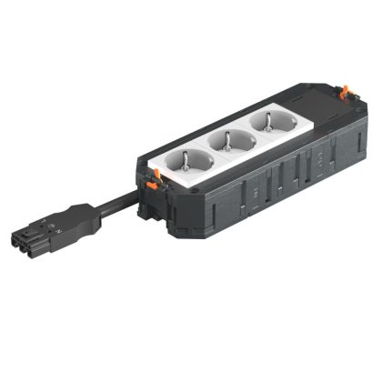   OBO 7404618 UTC4 W W3 szerelvény beépítő egys komplett, WINSTA csatlakozóval előszerelt,   208x76x45mm