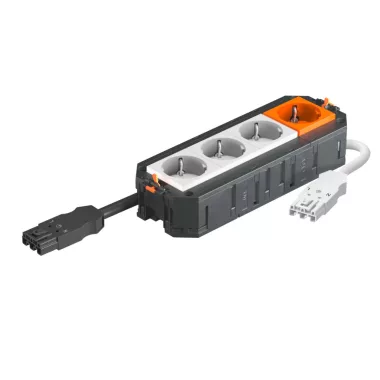 OBO 7404621 UTC4 W W3OR1 szerelvény beépítő egys komplett, WINSTA csatlakozóval előszerelt,   208x76x45mm