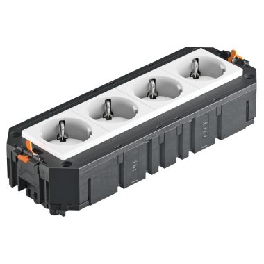 OBO 7404682 UTC4 G W4 Csatlakozásra kész szerelvénykehely, Connect Wieland csatlakozó rendszerrel, vde 208x76x45mm