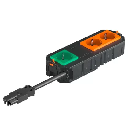   OBO 7404688 UTC4 G OR2GN1 Csatlakozásra kész szerelvénykehely, Connect Wieland csatlakozó rendszerrel, vde 208x76x45mm