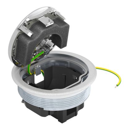   OBO 7405595 szerelvénybetét with prot. frame, Cr-plated 130x130x64 cink présöntvény krómozott