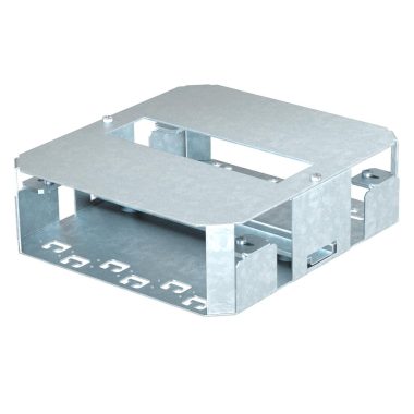 OBO 7405727 Szerelőlemez 9 TE 208x228x67 acél szalaghorganyzott grafitszürke RAL 9011