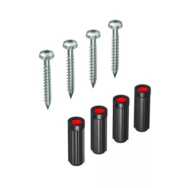 OBO 7405799 Sound reducing dowel with screws Termoplasztikus elasztomer