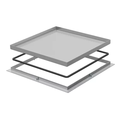   OBO 7406008 Keretes kazetta zárt 282x282x20 rozsdamentes acél A2 1.4301