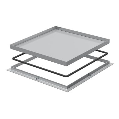 OBO 7406028 Keretes kazetta zárt 383x383x10 rozsdamentes acél A2 1.4301