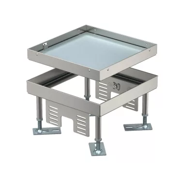 OBO 7408920 Nagyteherb. négyz. kazetta SL1 vakfedél 199x199x100 rozsdamentes acél