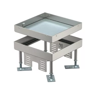 OBO 7408954 Négyzetes kazetta vakfedél 199x199x105 rozsdamentes acél