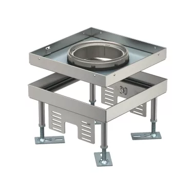 OBO 7408960 Négyzetes kazetta tubusfedél 199x199x100 rozsdamentes acél