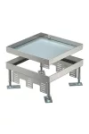 OBO 7408970 Négyzetes kazetta vakfedél 243x243x100 rozsdamentes acél