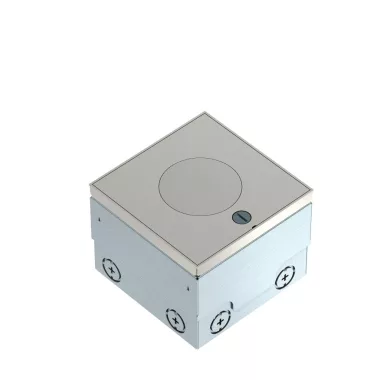 OBO 7427097 Szerelvénybeépítő egység tubussal, üres 140x140x110 rozsdamentes acél