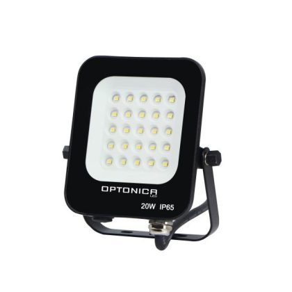   OPTONICA 5726 LED SMD fényvető fekete 20W 1800LM AC220-240V 90° IP65 2700K