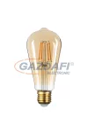 OPTONICA 1322 LED gyertya fényforrás ST64 8W 700LM 2500K E27 220-240V aranyszínű bura - dimmelhető
