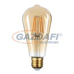   OPTONICA 1322 LED gyertya fényforrás ST64 8W 700LM 2500K E27 220-240V aranyszínű bura - dimmelhető