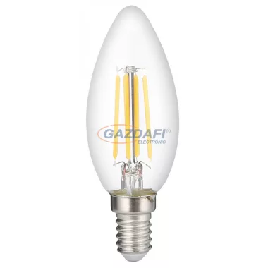 OPTONICA 1412 LED gyertya fényforrás C35 6W 730LM E14 220-240V 2700K FILAMENT