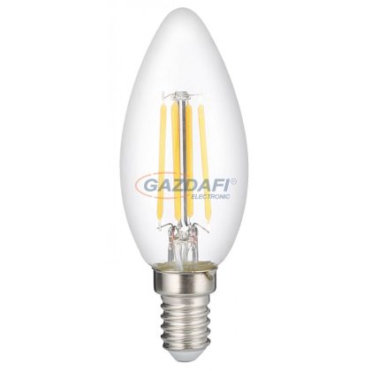   OPTONICA 1412 LED gyertya fényforrás C35 6W 730LM E14 220-240V 2700K FILAMENT