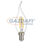   OPTONICA 1415 LED gyertya fényforrás C35 4W 400LM E14 175-265V 2700K - TIP FILAMENT átlátszó bura dimmelhető