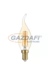 OPTONICA 1416 LED gyertya fényforrás C35 4W 400LM E14 175-265V 2700K - TIP FILAMENT aranyszínű bura dimmelhető