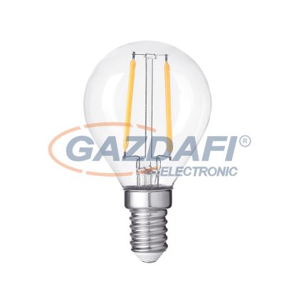   OPTONICA 1417 LED fényforrás G45 4W 400LM E14 175-265V 2700K FILAMENT átlátszó bura dimmelhető