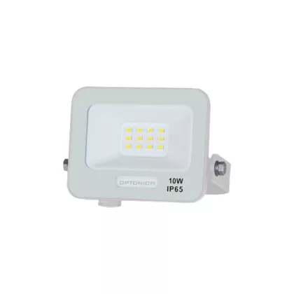   OPTONICA 15803 LED SMD FLOODLIGHT WHITE 10W 90lm/W AC180-265V 120° IP65 3000K - 15cm CABLE
