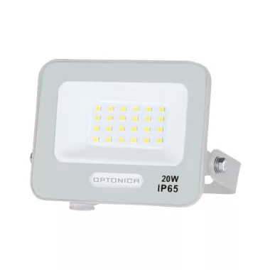 OPTONICA 15804 LED SMD FLOODLIGHT WHITE 20W 90lm/W AC180-265V 120° IP65 6000K - 15cm CABLE