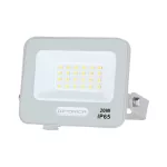   OPTONICA 15806 LED SMD FLOODLIGHT WHITE 20W 90lm/W AC180-265V 120° IP65 3000K - 15cm CABLE