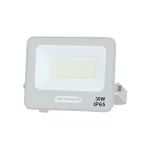   OPTONICA 15808 LED SMD FLOODLIGHT WHITE 30W 90lm/W AC180-265V 120° IP65 4000K - 15cm CABLE