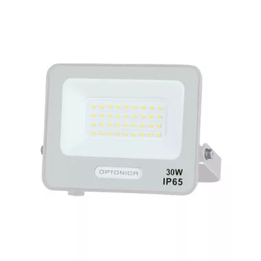 OPTONICA 15808 LED SMD FLOODLIGHT WHITE 30W 90lm/W AC180-265V 120° IP65 4000K - 15cm CABLE