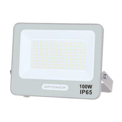   OPTONICA 15813 LED SMD FLOODLIGHT WHITE 100W 90lm/W AC180-265V 120° IP65 6000K - 15cm CABLE