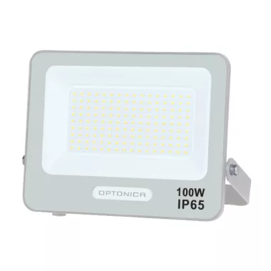 OPTONICA 15815 LED SMD FLOODLIGHT WHITE 100W 90lm/W AC180-265V 120° IP65 3000K - 15cm CABLE