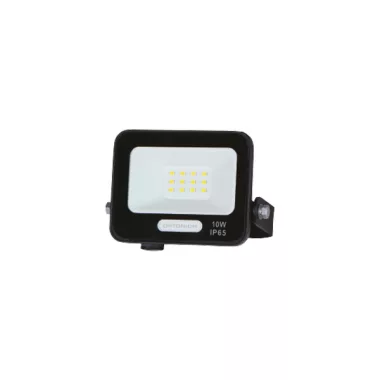 OPTONICA 15817 LED SMD FLOODLIGHT BLACK 10W 90lm/W AC180-265V 120° IP65 4000K - 15cm CABLE