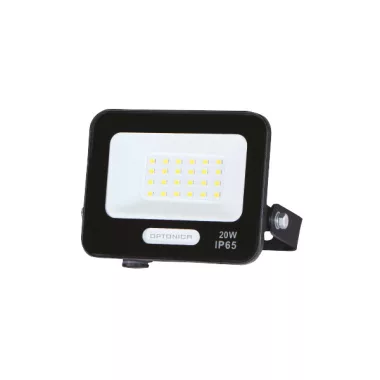 OPTONICA 15819 LED SMD FLOODLIGHT BLACK 20W 90lm/W AC180-265V 120° IP65 6000K - 15cm CABLE OPTONICA 15819 LED SMD FLOODLIGHT BLACK 20W 90lm/W AC180-265V 120° IP65 6000K - 15cm CABLE