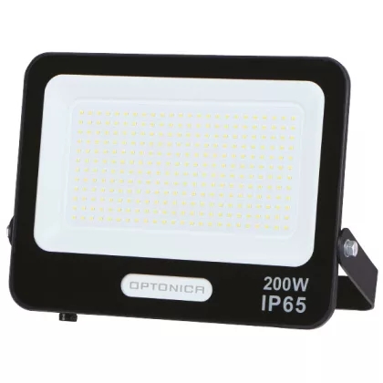  OPTONICA 15835 LED SMD FLOODLIGHT BLACK 300W 90lm/W AC180-265V 120° IP65 6000K - 30cm CABLE