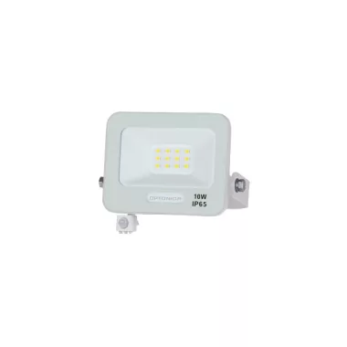 OPTONICA 15839 LED SMD FLOODLIGHT WHITE 10W 90lm/W AC180-265V 120° IP65 3000K + SENSOR - 15cm CABLE OPTONICA 15839 LED SMD FLOODLIGHT WHITE 10W 90lm/W AC180-265V 120° IP65 3000K + SENSOR - 15cm CABLE