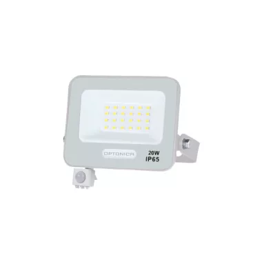 OPTONICA 15841 LED SMD FLOODLIGHT WHITE 20W 90lm/W AC180-265V 120° IP65 4000K + SENSOR - 15cm CABLE OPTONICA 15841 LED SMD FLOODLIGHT WHITE 20W 90lm/W AC180-265V 120° IP65 4000K + SENSOR - 15cm CABLE