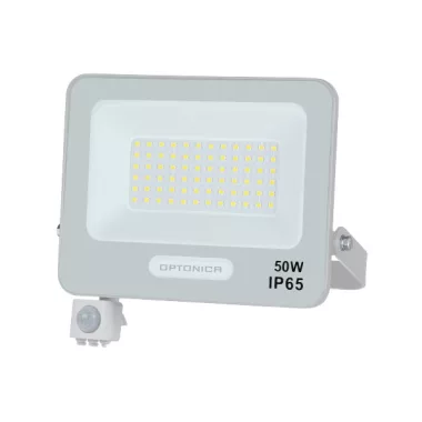 OPTONICA 15846 LED SMD FLOODLIGHT WHITE 50W 90lm/W AC180-265V 120° IP65 6000K + SENSOR - 15cm CABLE OPTONICA 15846 LED SMD FLOODLIGHT WHITE 50W 90lm/W AC180-265V 120° IP65 6000K + SENSOR - 15cm CABLE