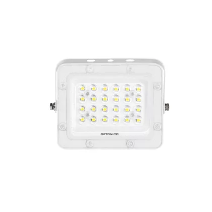   OPTONICA 15864 LED SMD FLOODLIGHT WHITE 20W 100lm/W AC180-265V 90° IP65 3000K - 30cm CABLE