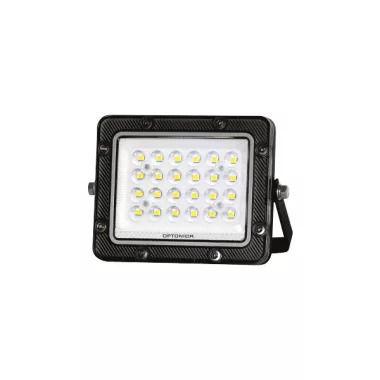 OPTONICA 15877 LED SMD FLOODLIGHT BLACK 20W 100lm/W AC180-265V 90° IP65 6000K - 30cm CABLE
