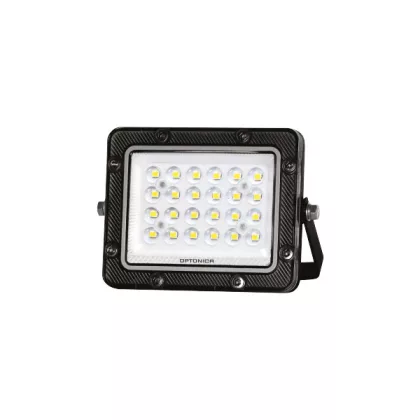   OPTONICA 15878 LED SMD FLOODLIGHT BLACK 20W 100lm/W AC180-265V 90° IP65 4000K - 30cm CABLE