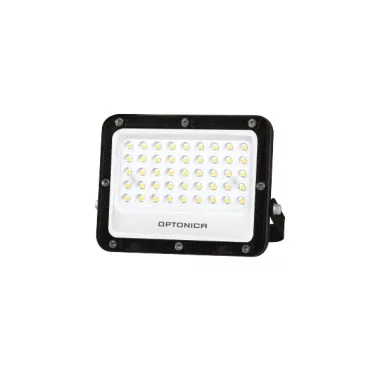 OPTONICA 15882 LED SMD FLOODLIGHT BLACK 30W 100lm/W AC180-265V 90° IP65 3000K - 30cm CABLE