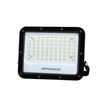   OPTONICA 15884 LED SMD FLOODLIGHT BLACK 50W 100lm/W AC180-265V 90° IP65 4000K - 70cm CABLE