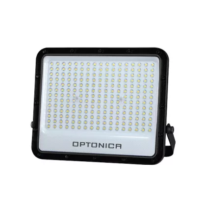   OPTONICA 15890 LED SMD FLOODLIGHT BLACK 150W 100lm/W AC180-265V 90° IP65 4000K - 100cm CABLE