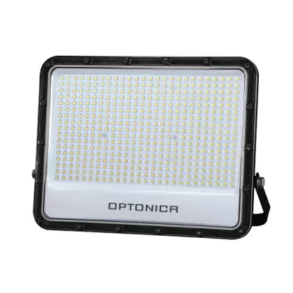   OPTONICA 15894 LED SMD FLOODLIGHT BLACK 300W 140lm/W AC180-265V 90° IP65 4000K - 100cm CABLE