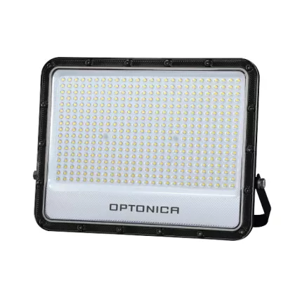   OPTONICA 15895 LED SMD FLOODLIGHT BLACK 400W 140lm/W AC180-265V 90° IP65 6000K - 100cm CABLE