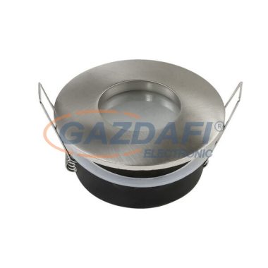 OPTONICA 2010 spot lámpatest kerek szatén nikkel GU10 fekete IP65 MAX-35W