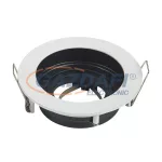   OPTONICA 2013 spot lámpatest kerek alumínium fehér/fekete GU10 IP20 MAX-35W